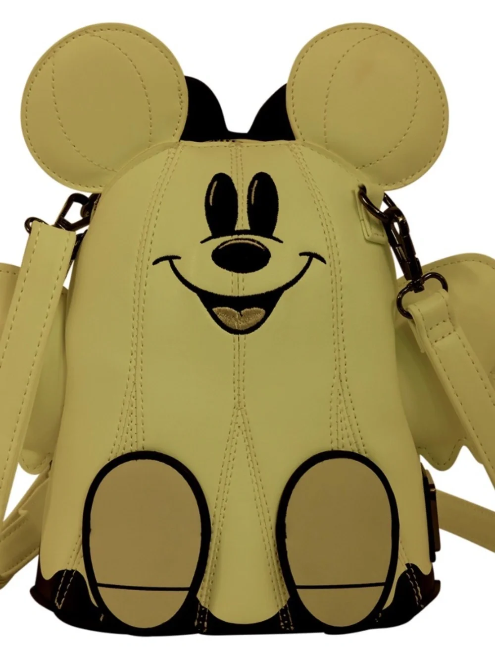 Loungefly Mickey & Minnie Mouse Ghost Glow Figural Crossbody Bag